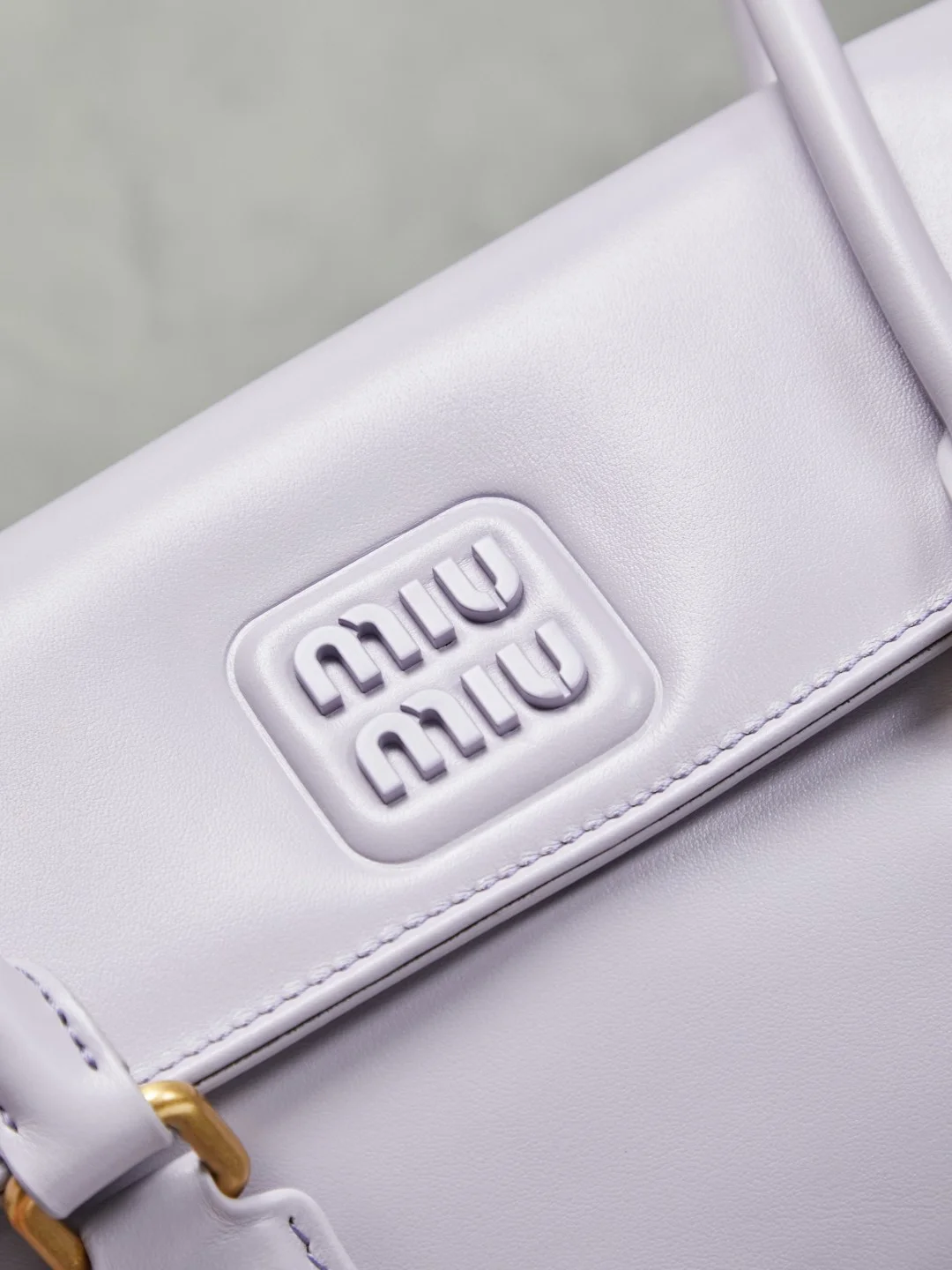 MIU MIU Shoulder Bags Lavender-Gold 24X11.5X5CM G3010060915 - Image 7