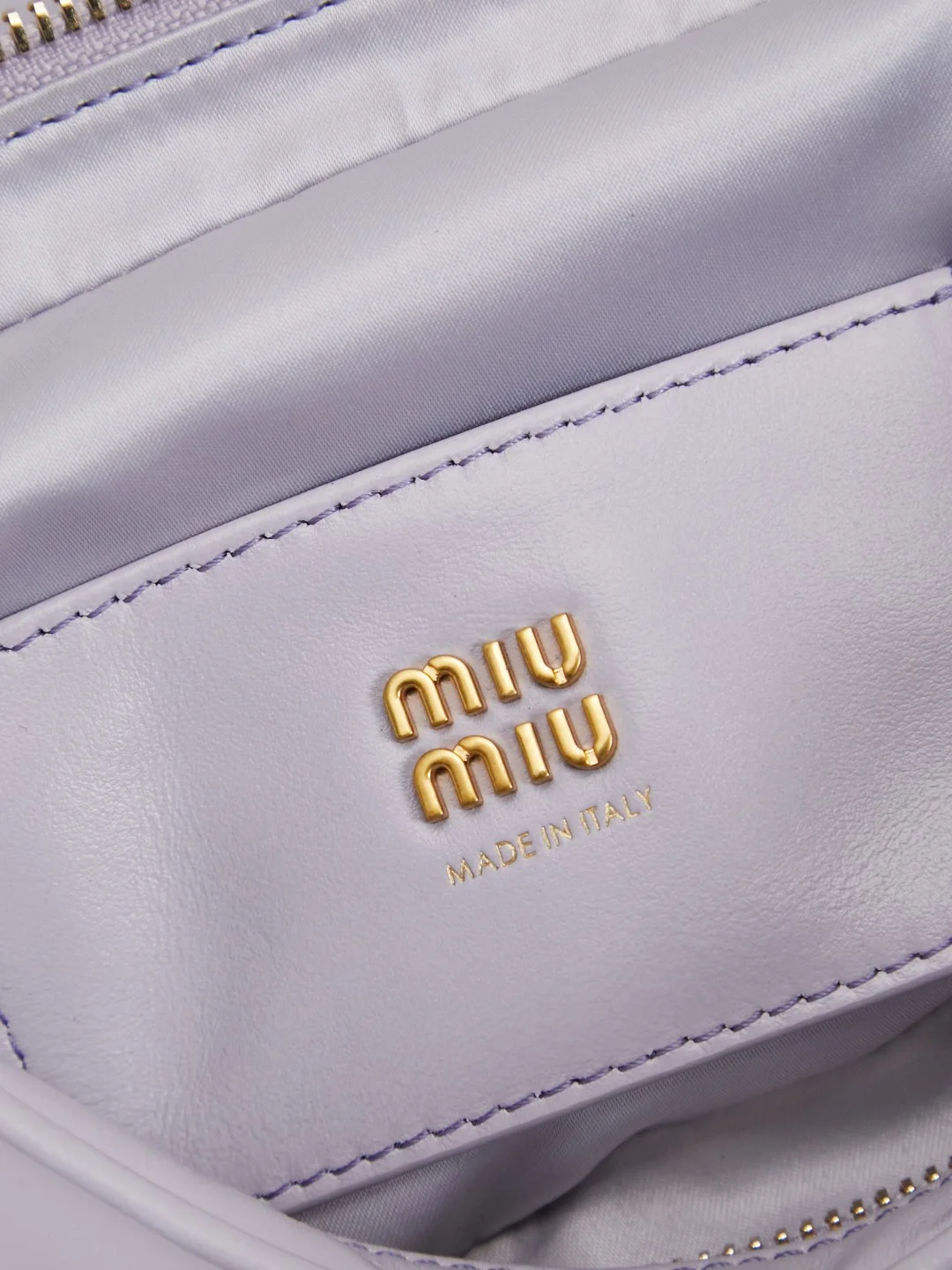 MIU MIU Shoulder Bags Lavender-Gold 24X11.5X5CM G3010060915 - Image 9
