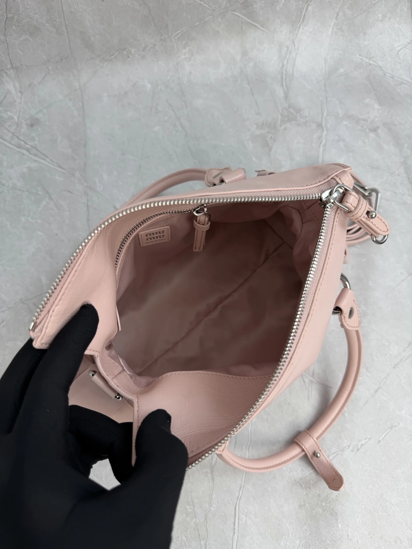 MIU MIU Shoulder Bags Pink-Silver 28X15X22CM H3010062256 - Image 8