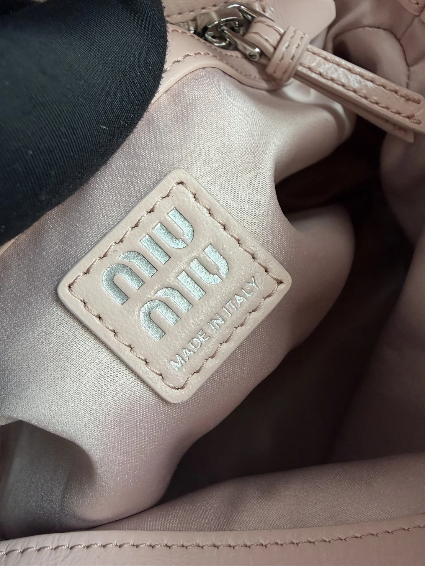 MIU MIU Shoulder Bags Pink-Silver 28X15X22CM H3010062256 - Image 9