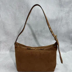 Alternative view of MIU MIU Shoulder Bags Suede Leather Brown-Gold 28X21.5X13CM G2010061542