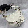 MIU MIU Shoulder Bags Vintage Lambskin White-Gold 26X19X8CM H3010063323