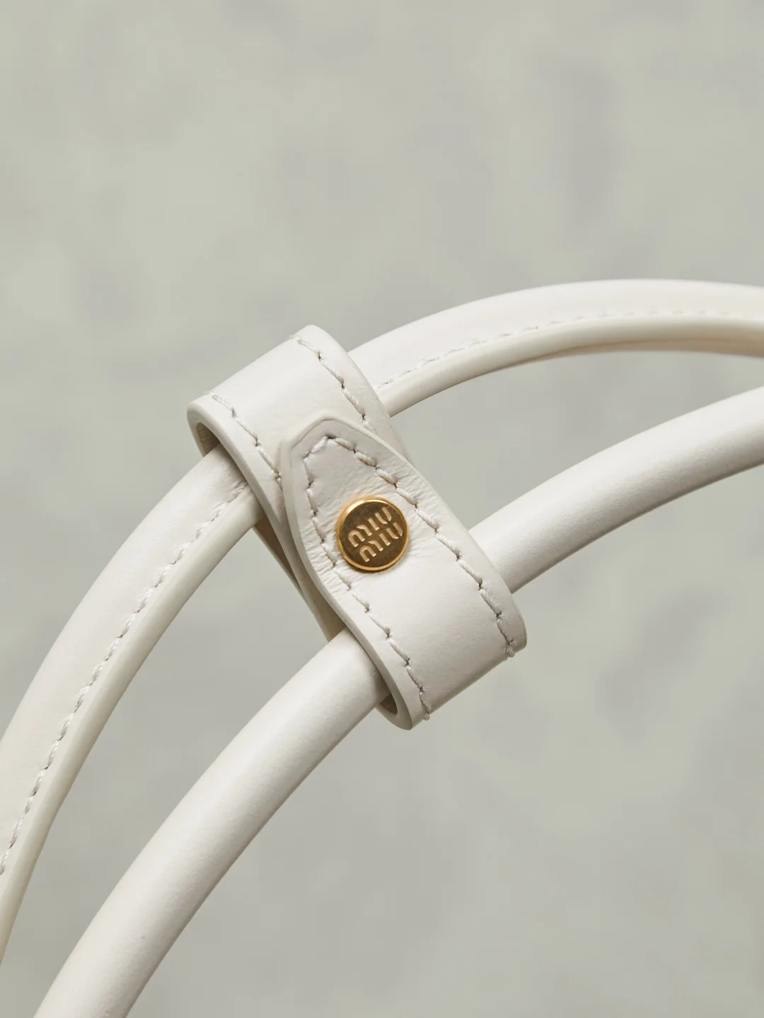 MIU MIU Shoulder Bags White-Gold 24X11.5X5CM G3010060899 - Image 7