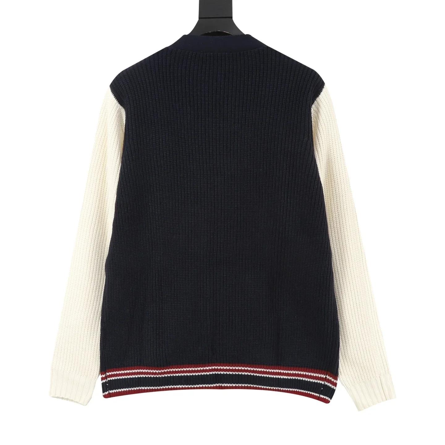 MIU MIU Sweaters Wool Cashmere Blend Navy-Cream 38-42 B60202610040079 - Image 2