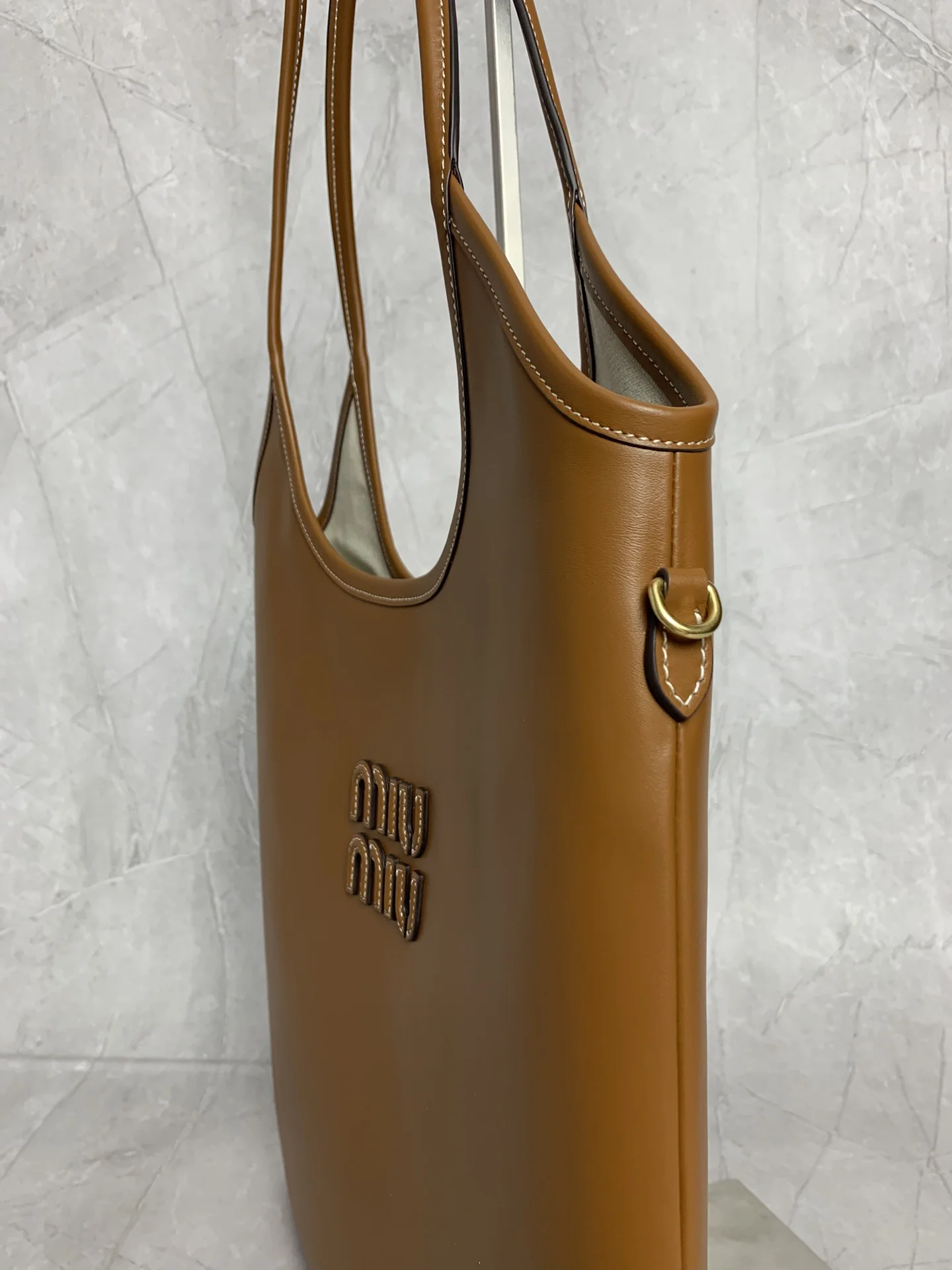 MIU MIU Totes Bags Brown 35X40X60CM F5010062073 - Image 6