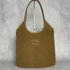 MIU MIU Totes Bags Calf Leather Brown 35X40CM E5010061880