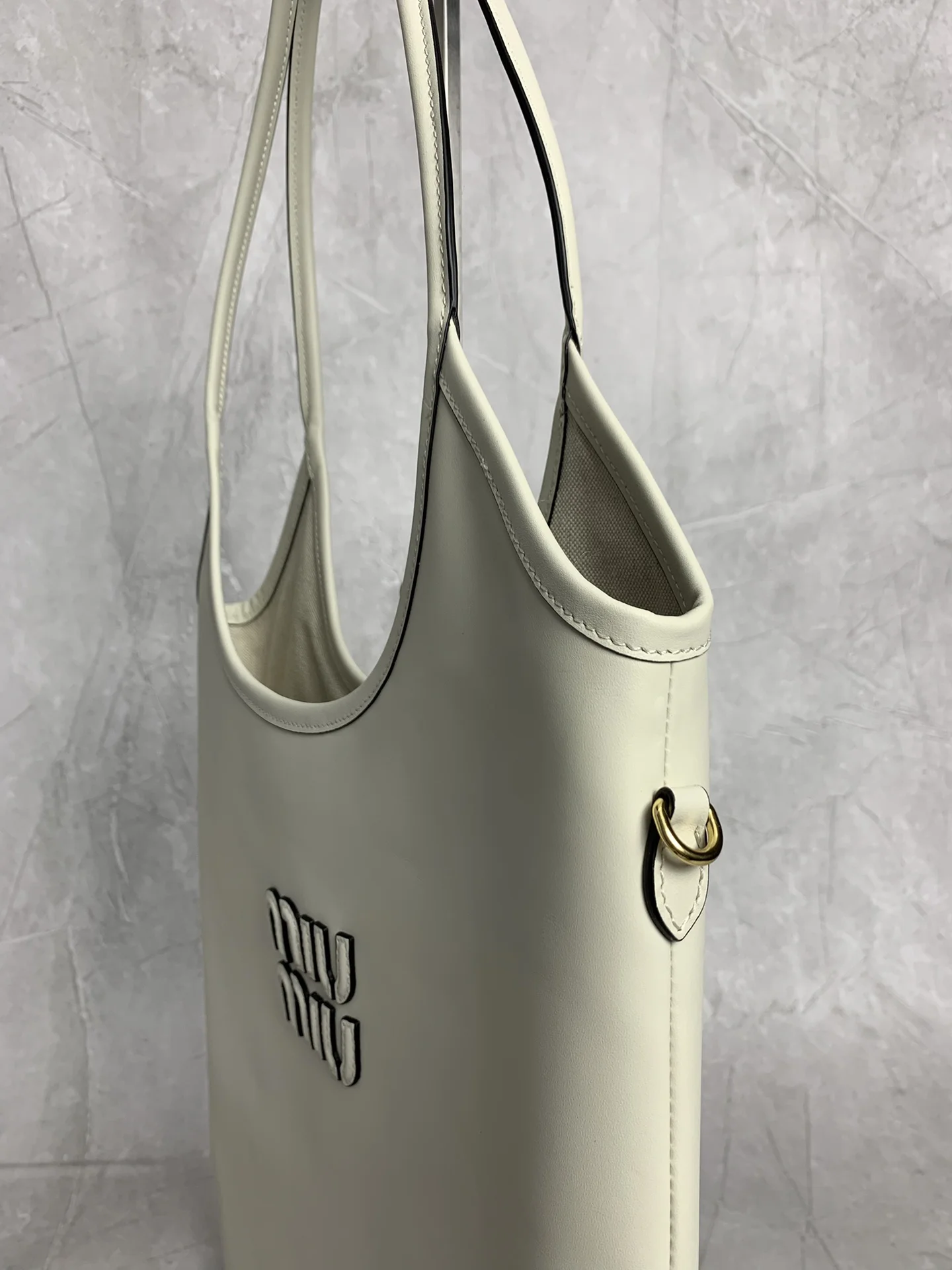 MIU MIU Totes Bags White 35X40X60CM F5010062109 - Image 6