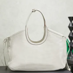 Alternative view of MIU MIU Totes Bags White-Brown 40X30X15CM H8010061073
