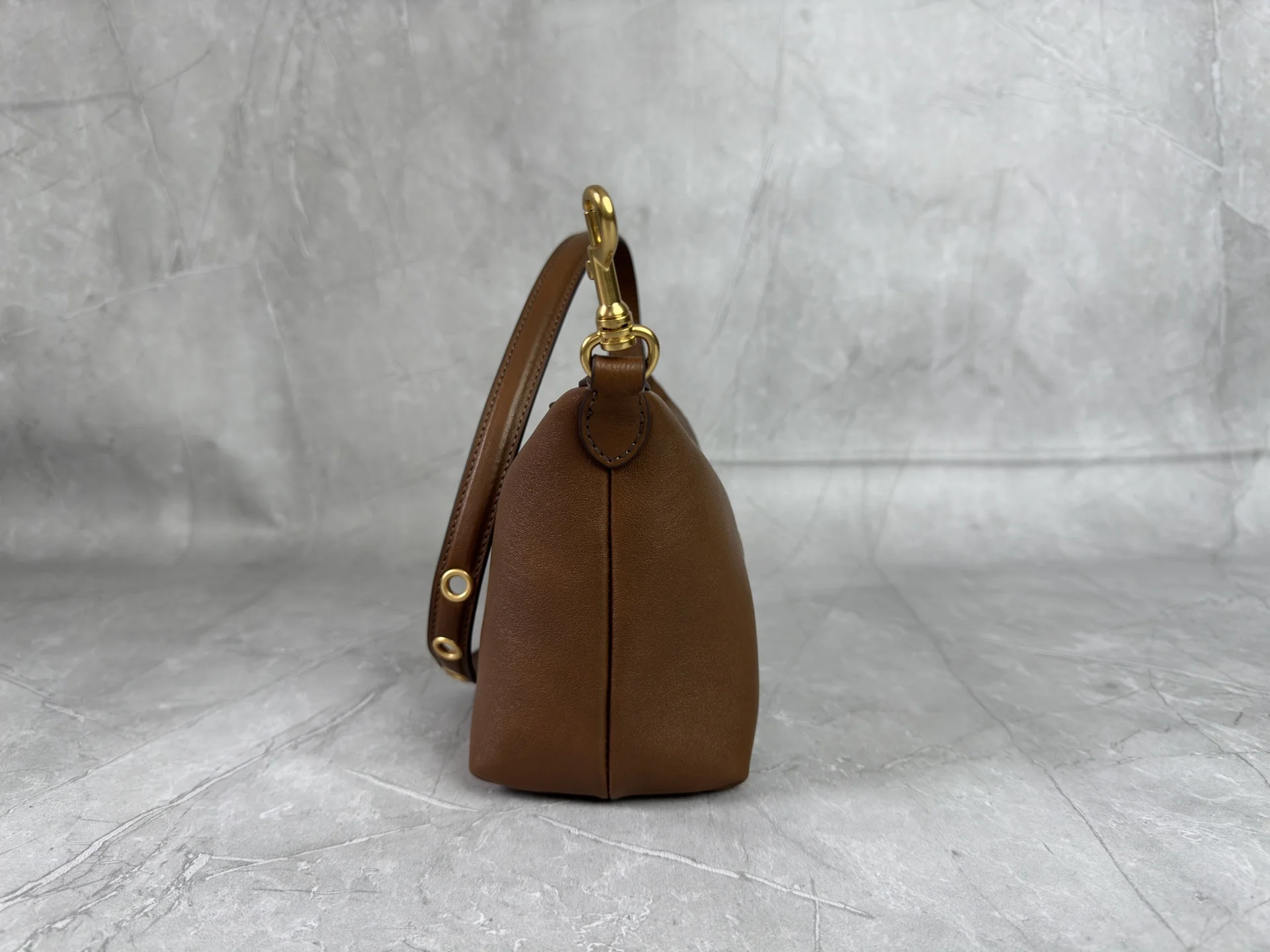 MIU MIU Trend Bags Sheepskin Leather Brown-Gold E0010060243 - Image 5