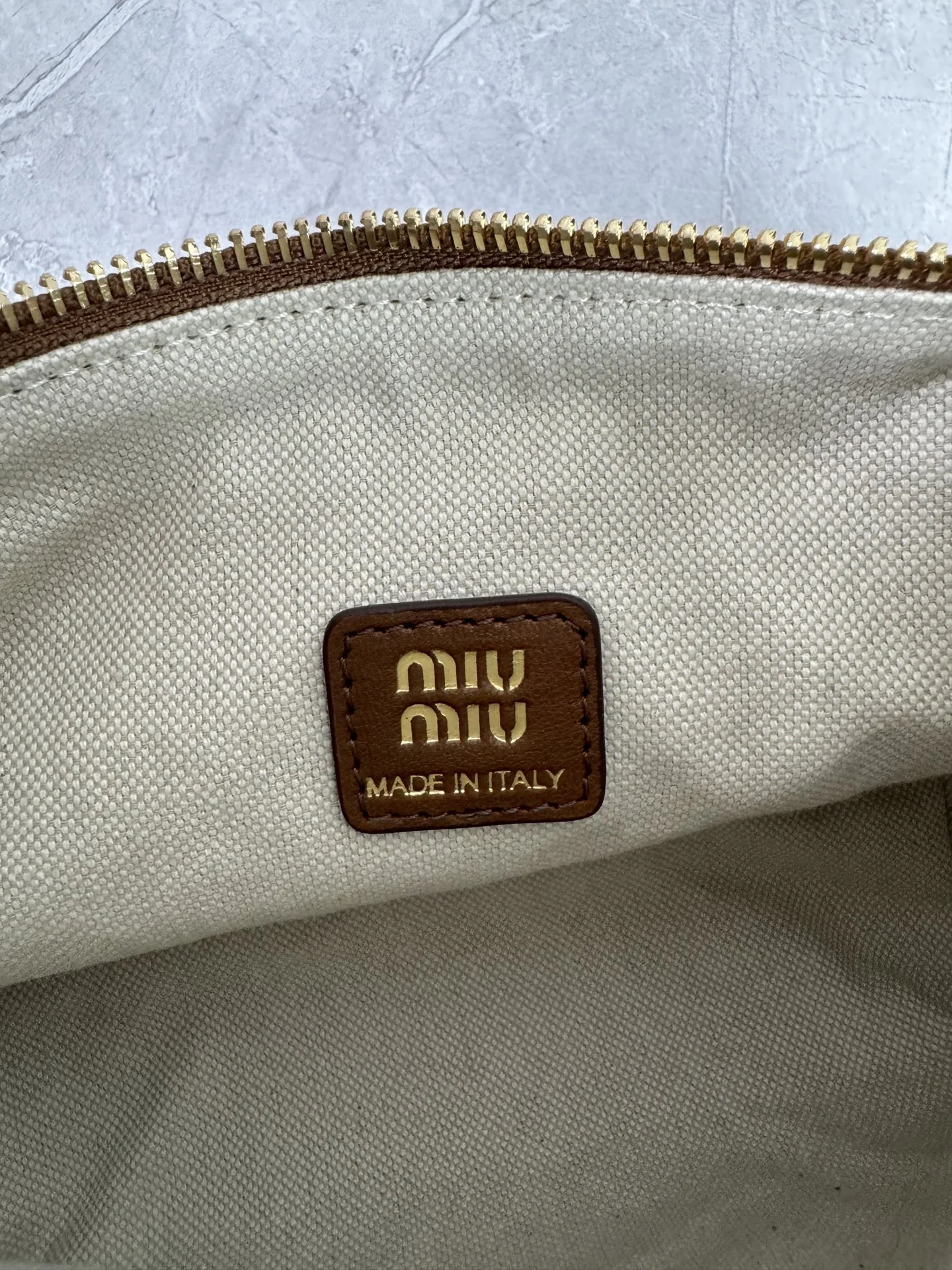 MIU MIU Trend Bags Sheepskin Leather Brown-Gold E0010060243 - Image 9