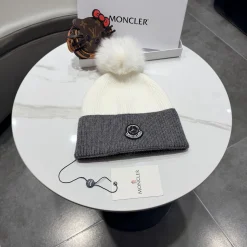 MONCLER Hats Knit White-Gray G010070429