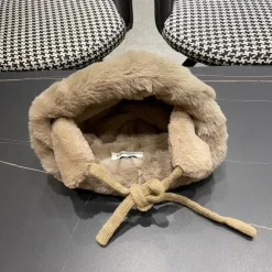 Alternative view of MONCLER Hats Plush Beige-Brown F510070974