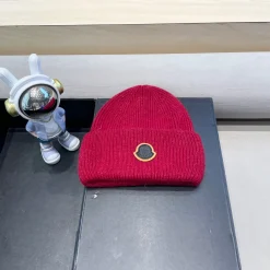 MONCLER Hats Wool Blend Red-Black M F010071625