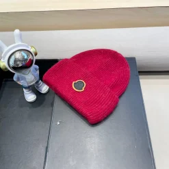 Alternative view of MONCLER Hats Wool Blend Red-Black M F010071625
