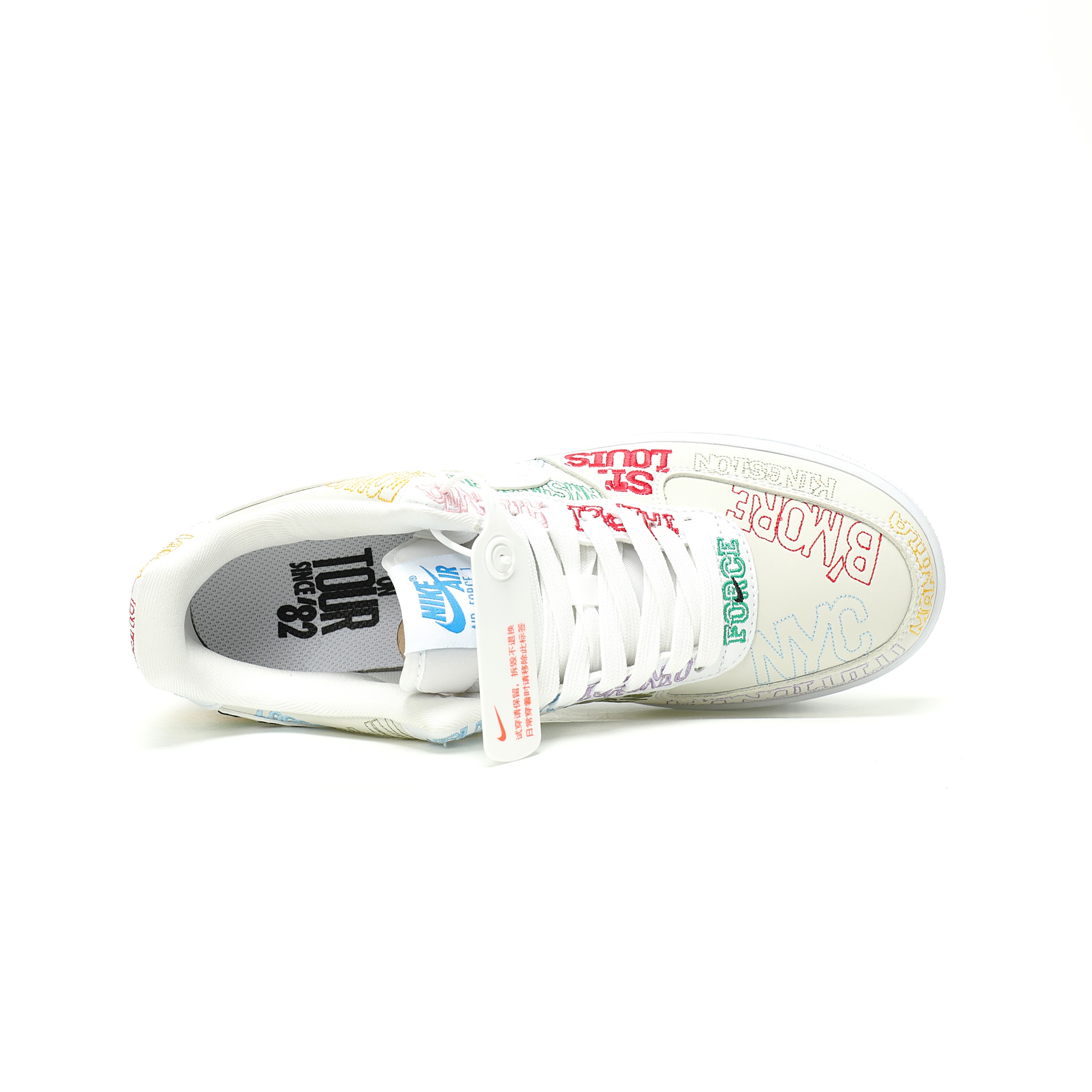 Nike Air Force 1 07 Low World Tour White II1549-100 - Image 3