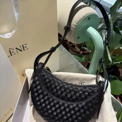 POLENE Shoulder Bags Leather Black 24X20X7.5CM F6010066427