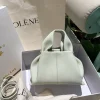 POLENE Shoulder Bags Leather Mintgreen 22X14X12.5CM E5010066218