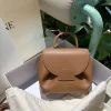POLENE Top Handle Bags Brown 20X17.5X9CM E8010066827