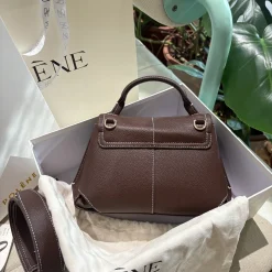 Alternative view of POLENE Top Handle Bags Litchi Leather Brown 28X21X9CM E8010066760