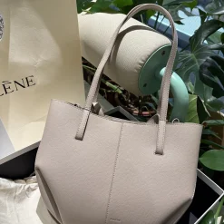 POLENE Totes Bags Leather Beige 22X33X13CM E8010066605