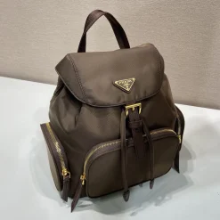 Alternative view of PRADA Backpacks Bags Nylon Brown-Gold 24.5X29X12CM D2010060141