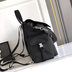 Alternative view of PRADA Backpacks Bags Recycled Nylon Leather Black 39X37X20CM F1010060349