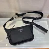 PRADA Crossbody Bags Black 19X13X2.5CM B8010060071