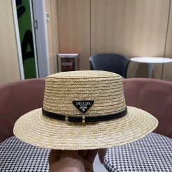 Alternative view of PRADA Hats Straw Beige-Brown 57CM G010070239