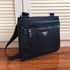 PRADA Messenger Bags Black 30X27X6CM B8010060107