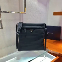 Alternative view of PRADA Messenger Bags Black-Silver 29X27X3CM B6010060113