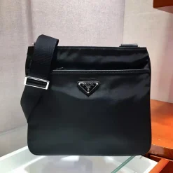 PRADA Messenger Bags Black-Silver 30X27CM B4010060119