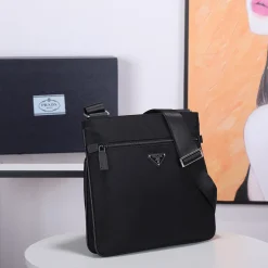Alternative view of PRADA Messenger Bags Black-Silver 31X26X3CM B8010060095