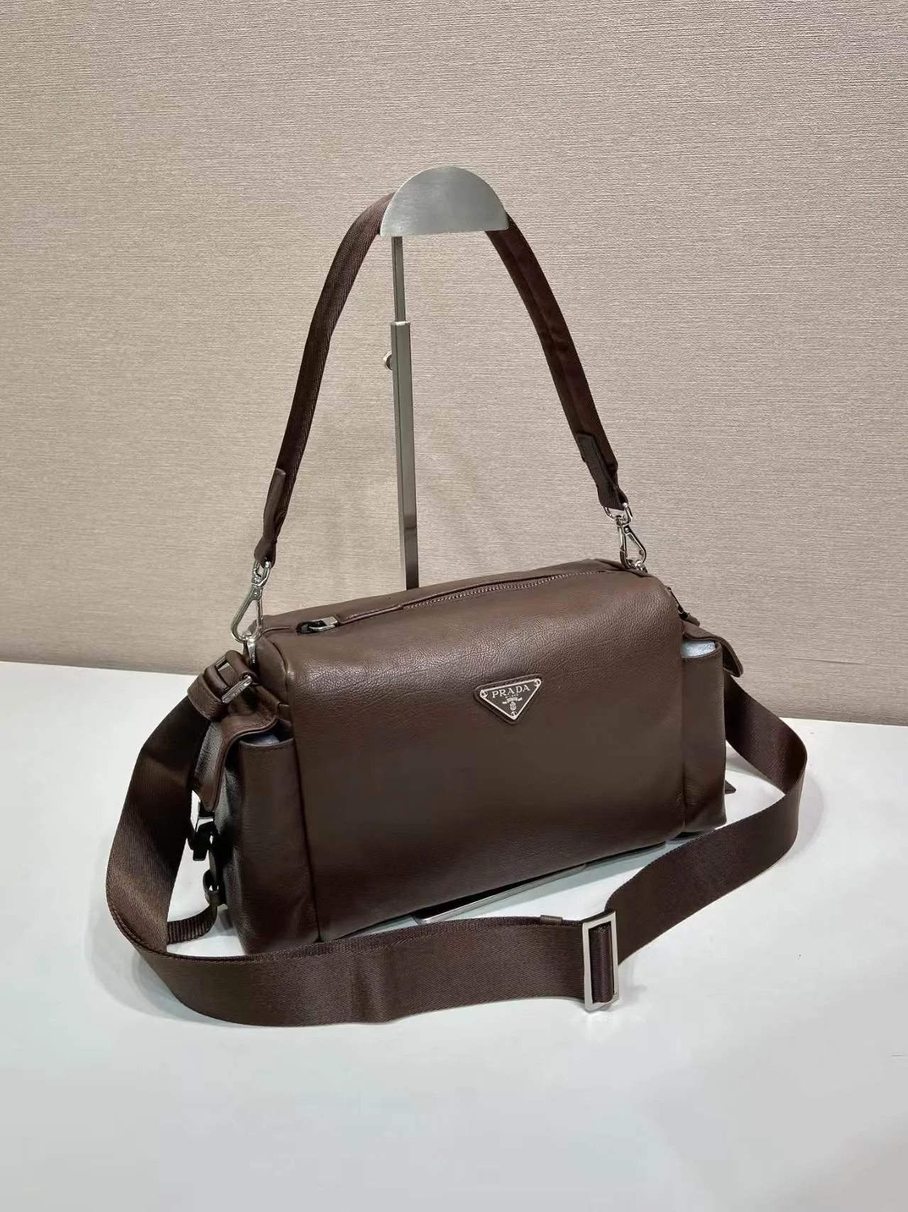 PRADA Messenger Bags Brown 31X17X11CM F0010060042 - Image 2