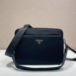 Alternative view of PRADA Messenger Bags Re-Nylon Saffiano Leather Black 31X23X10CM D8010060320