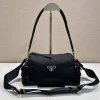 PRADA Shoulder Bags Black-Gold 25X12.5X9.5CM D6010060233