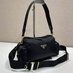 Alternative view of PRADA Shoulder Bags Black-Gold 25X12.5X9.5CM D6010060233