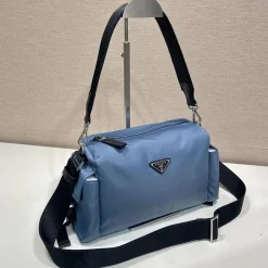 Alternative view of PRADA Shoulder Bags Nylon Blue-Black 31X17X11CM D8010060052