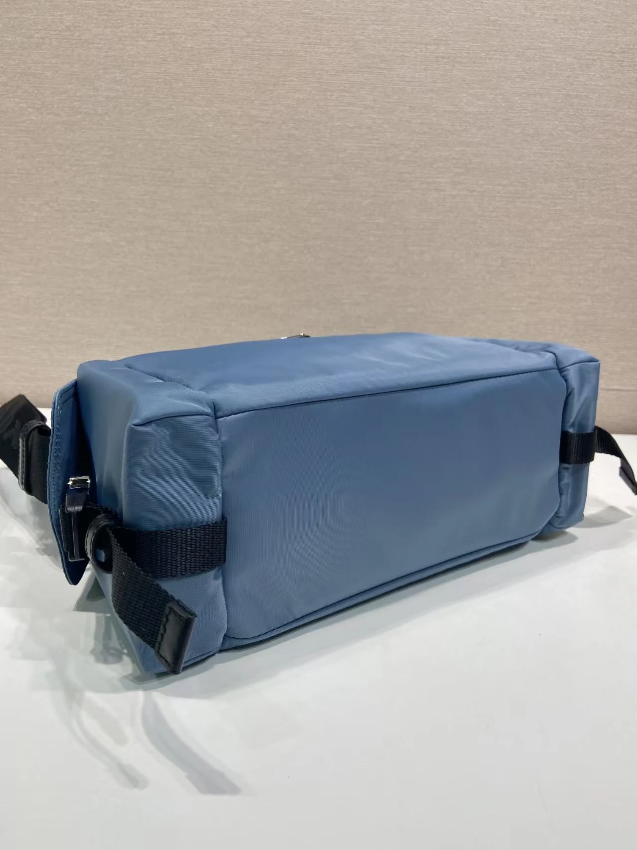 PRADA Shoulder Bags Nylon Blue-Black 31X17X11CM D8010060052 - Image 7