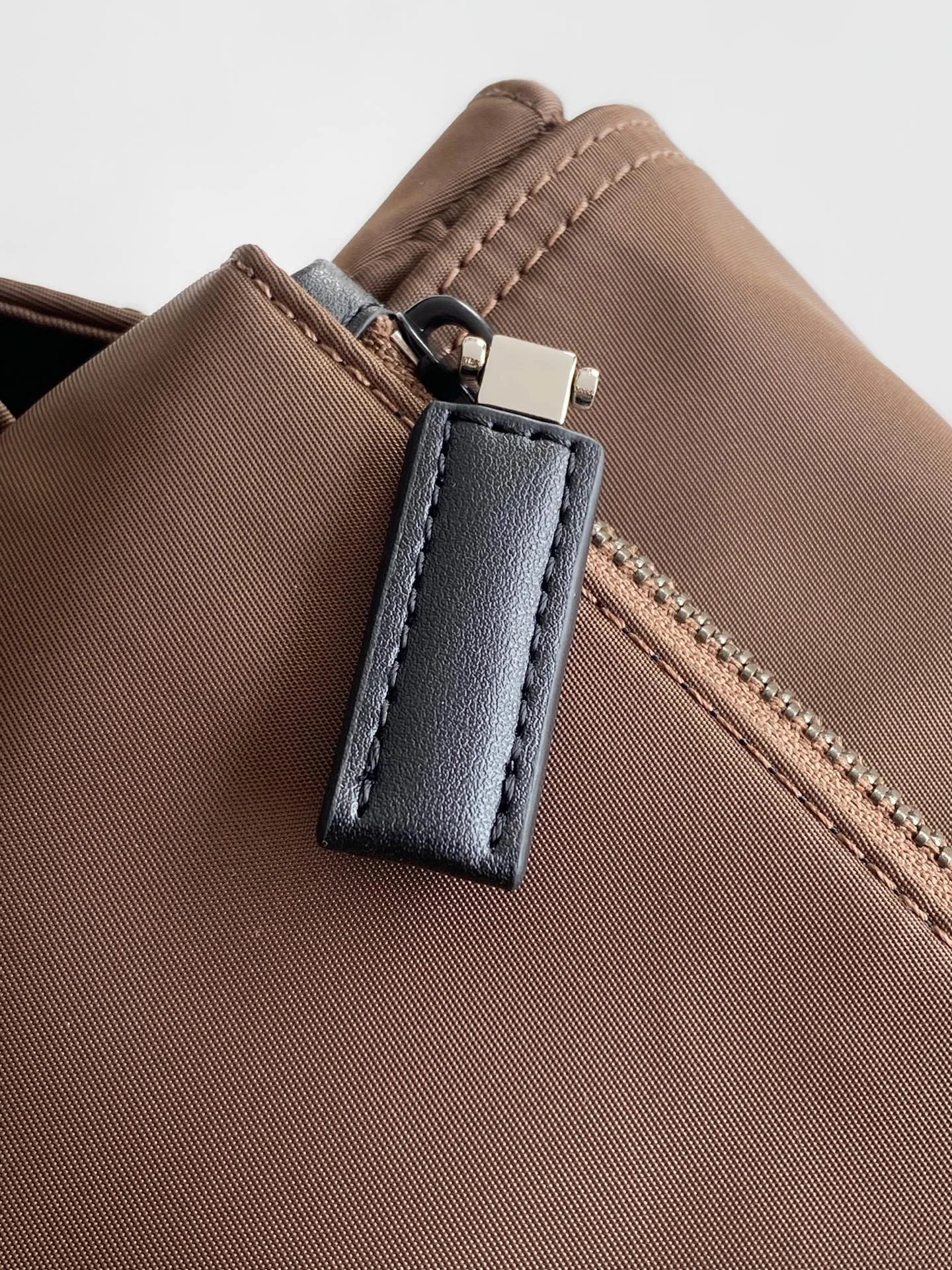 PRADA Shoulder Bags Nylon Leather Brown-Black 43X29.5X15CM D9010060379 - Image 6