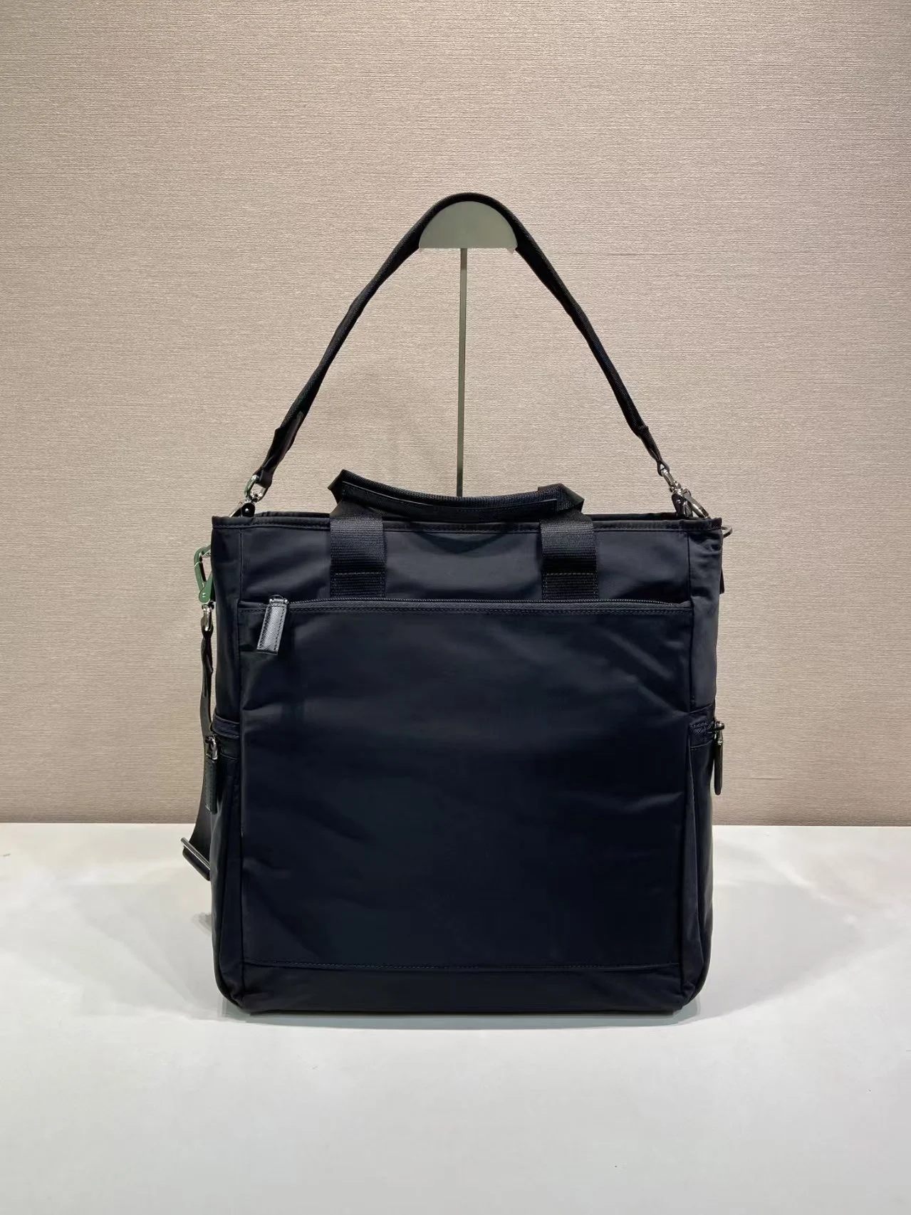 PRADA Totes Bags Nylon Black 33X37.5X15CM F0010060331 - Image 4