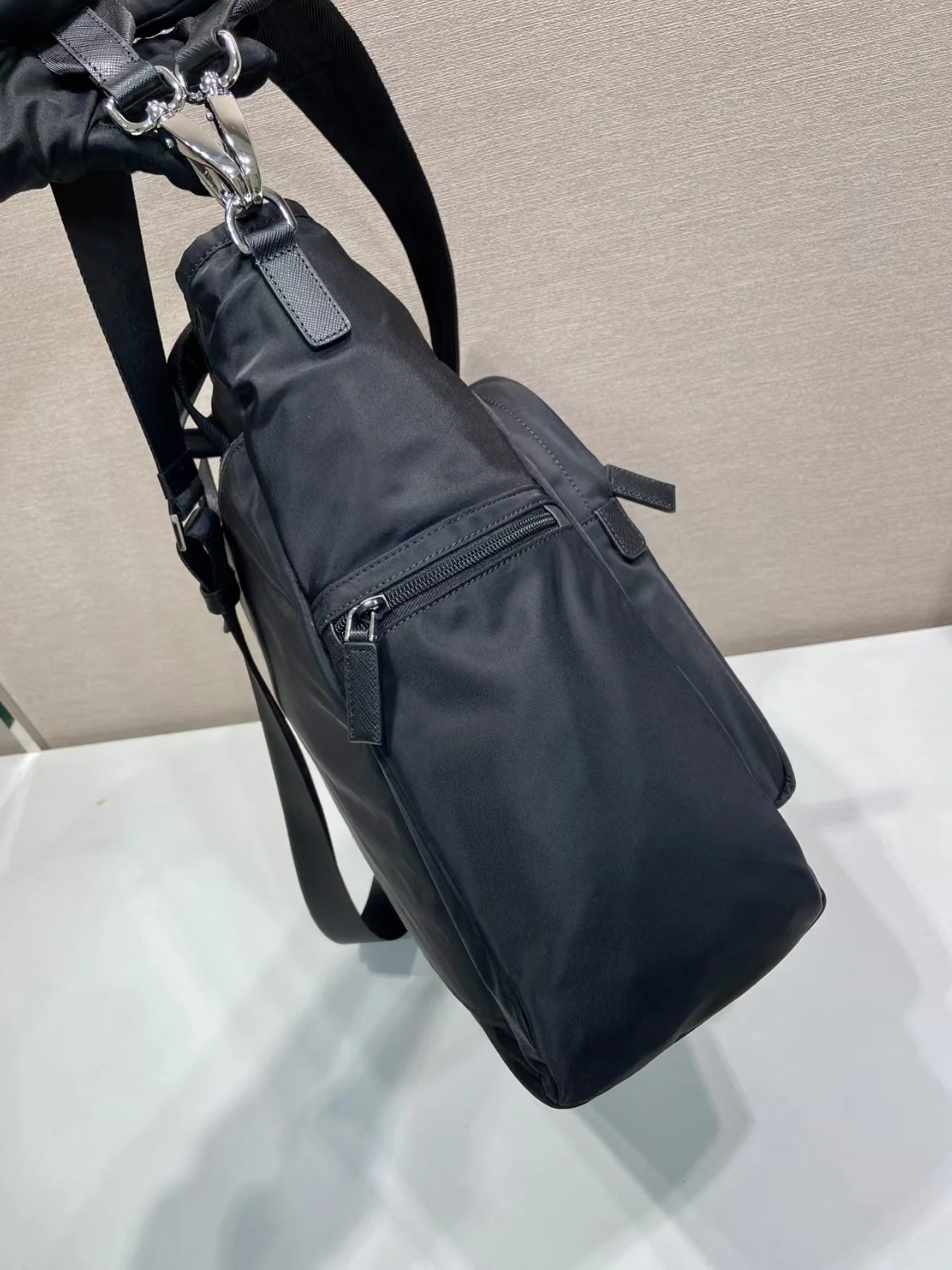 PRADA Totes Bags Nylon Black 33X37.5X15CM F0010060331 - Image 5