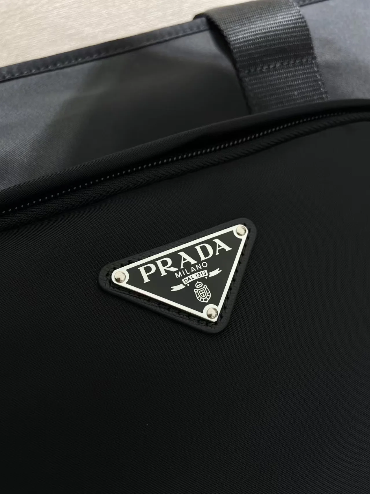 PRADA Totes Bags Nylon Black 33X37.5X15CM F0010060331 - Image 7