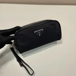 Alternative view of PRADA Wallet Bags Re-Nylon Leather Black-Silver 19X9X7CM B6010060224