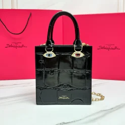 Alternative view of SCHIAPARELLI Shoulder Bags Black-Gold 20X19X9CM A45010067077