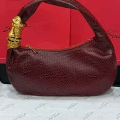 Alternative view of SCHIAPARELLI Shoulder Bags Leather Red-Gold 40X39X27CM A30010067089