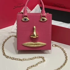 Alternative view of SCHIAPARELLI Top Handle Bags Pink-Gold 20X19X9CM A28010067072