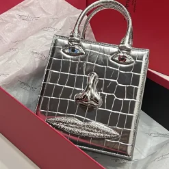 Alternative view of SCHIAPARELLI Top Handle Bags Silver 20X19X9CM A02010067058