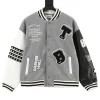 THOM BROWNE Jackets Wool Blend Gray-Black-White 1-4 C00202610040090