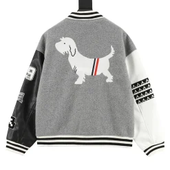 Alternative view of THOM BROWNE Jackets Wool Blend Gray-Black-White 1-4 C00202610040090