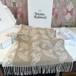 Alternative view of VIVIENNE WESTWOOD Scarves Beige-White A1510070703